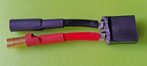 Connector body cut back to save wire
