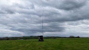 Dipole erected and tuned