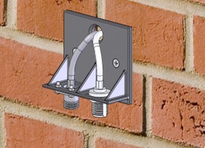 fitted to wall