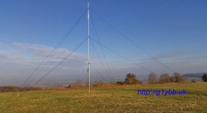 mast completed and erected