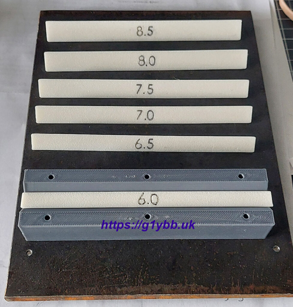 bending depth stop set