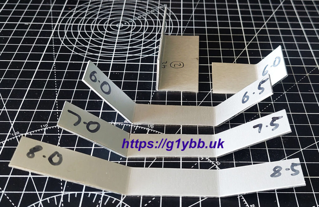 set of test bends